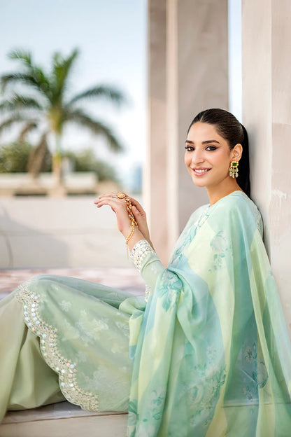 Cross Stitch Embroidered Jacquard Suits Unstitched 3 Piece CS23EL 03 Eden Glow - Eid Collection Brand Mafia by Zonash