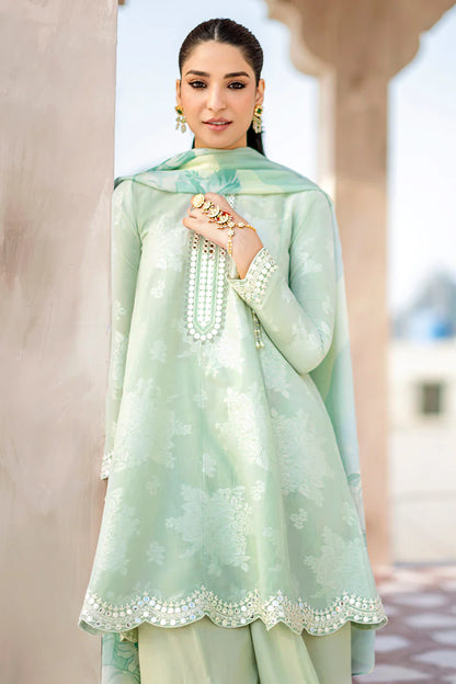 Cross Stitch Embroidered Jacquard Suits Unstitched 3 Piece CS23EL 03 Eden Glow - Eid Collection Brand Mafia by Zonash