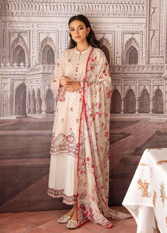 Cross Stitch Embroidered Lawn Suits Unstitched 3 Piece CS23EL 17 Classic Alley - Eid Collection Brand Mafia by Zonash