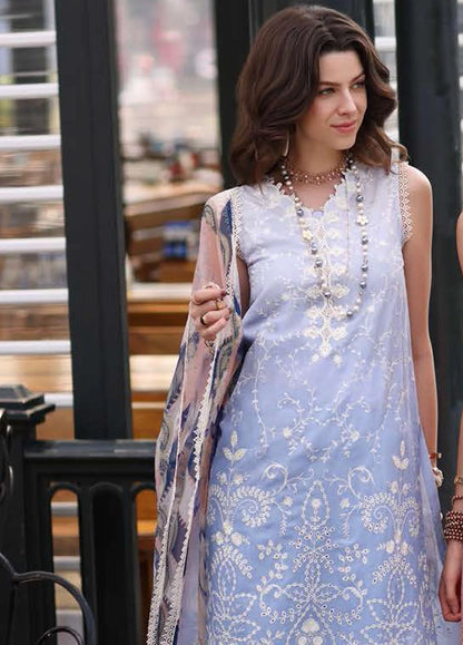 Noor by Saadia Asad Embroidered Lawn Suits Unstitched 3 Piece NSA23P D1-A - Luxury Collection Brand Mafia by Zonash