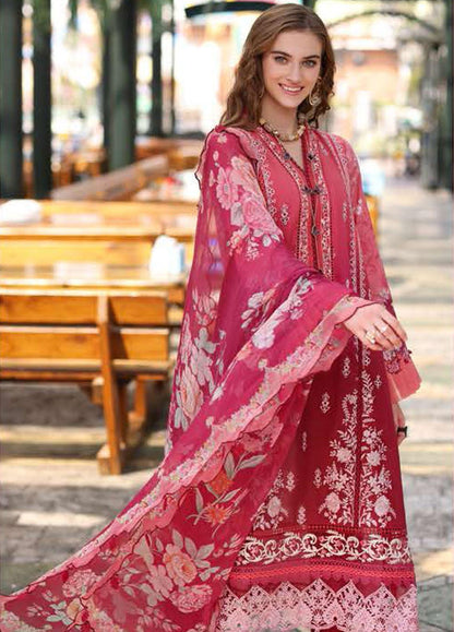 Noor by Saadia Asad Embroidered Lawn Suits Unstitched 3 Piece NSA23P D8-A - Luxury Collection Brand Mafia by Zonash