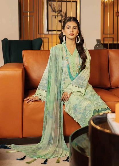 Signature Prints By Nureh Printed Lawn Suits Unstitched 3 Piece NU23L SP-48 - Summer Collection Brand Mafia by Zonash