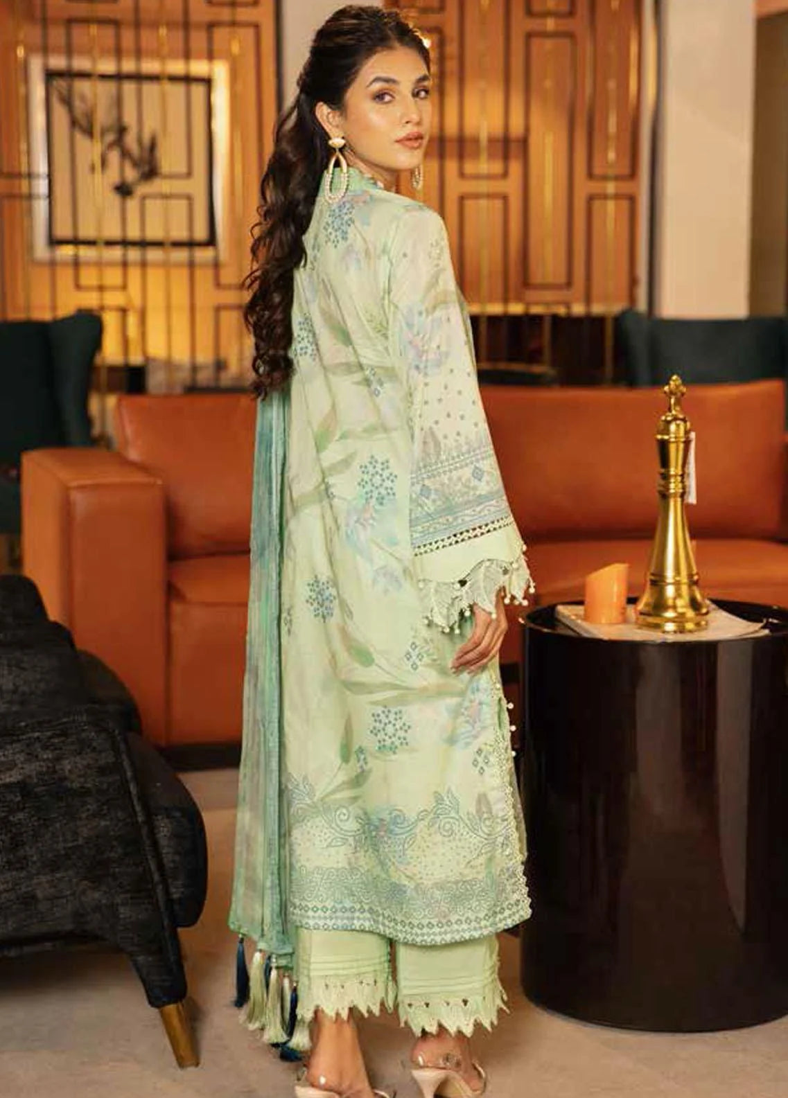Signature Prints By Nureh Printed Lawn Suits Unstitched 3 Piece NU23L SP-48 - Summer Collection Brand Mafia by Zonash