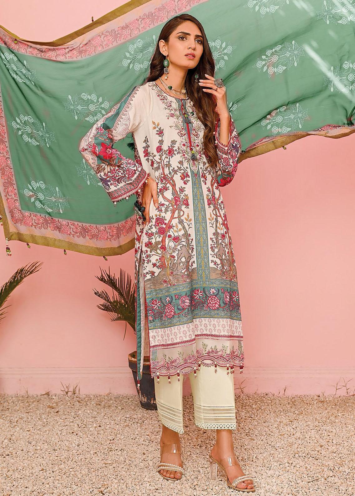 Viva Prints by Anaya Printed Lawn Suits Unstitched 3 Piece VP23-02 Vinata - Summer Collection Brand Mafia by Zonash