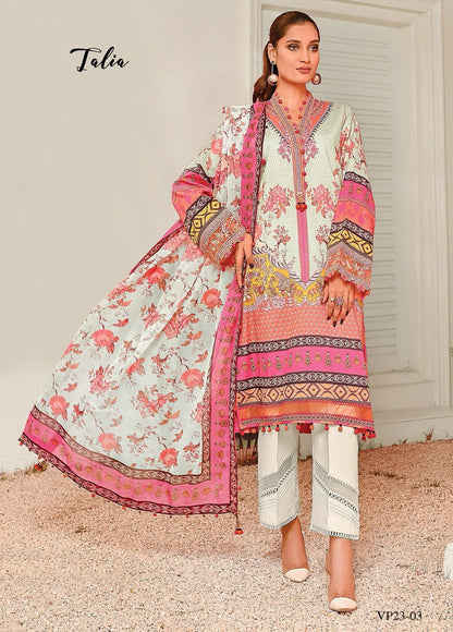 Viva Prints by Anaya Printed Lawn Suits Unstitched 3 Piece VP23-03 Talia - Summer Collection Brand Mafia by Zonash