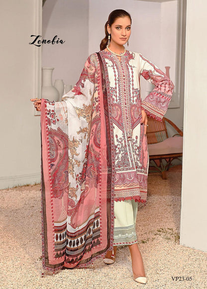 Viva Prints by Anaya Printed Lawn Suits Unstitched 3 Piece VP23-05 Zenobia - Summer Collection Brand Mafia by Zonash