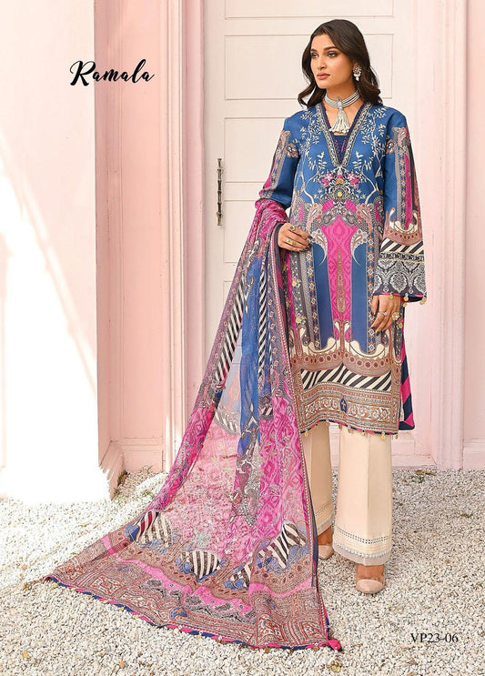 Viva Prints by Anaya Printed Lawn Suits Unstitched 3 Piece VP23-06 Ramala - Summer Collection Brand Mafia by Zonash