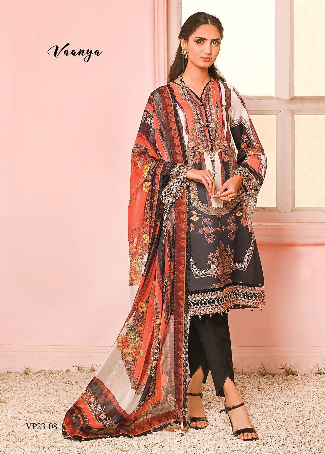 Viva Prints by Anaya Printed Lawn Suits Unstitched 3 Piece VP23-08 Vaanya - Summer Collection Brand Mafia by Zonash