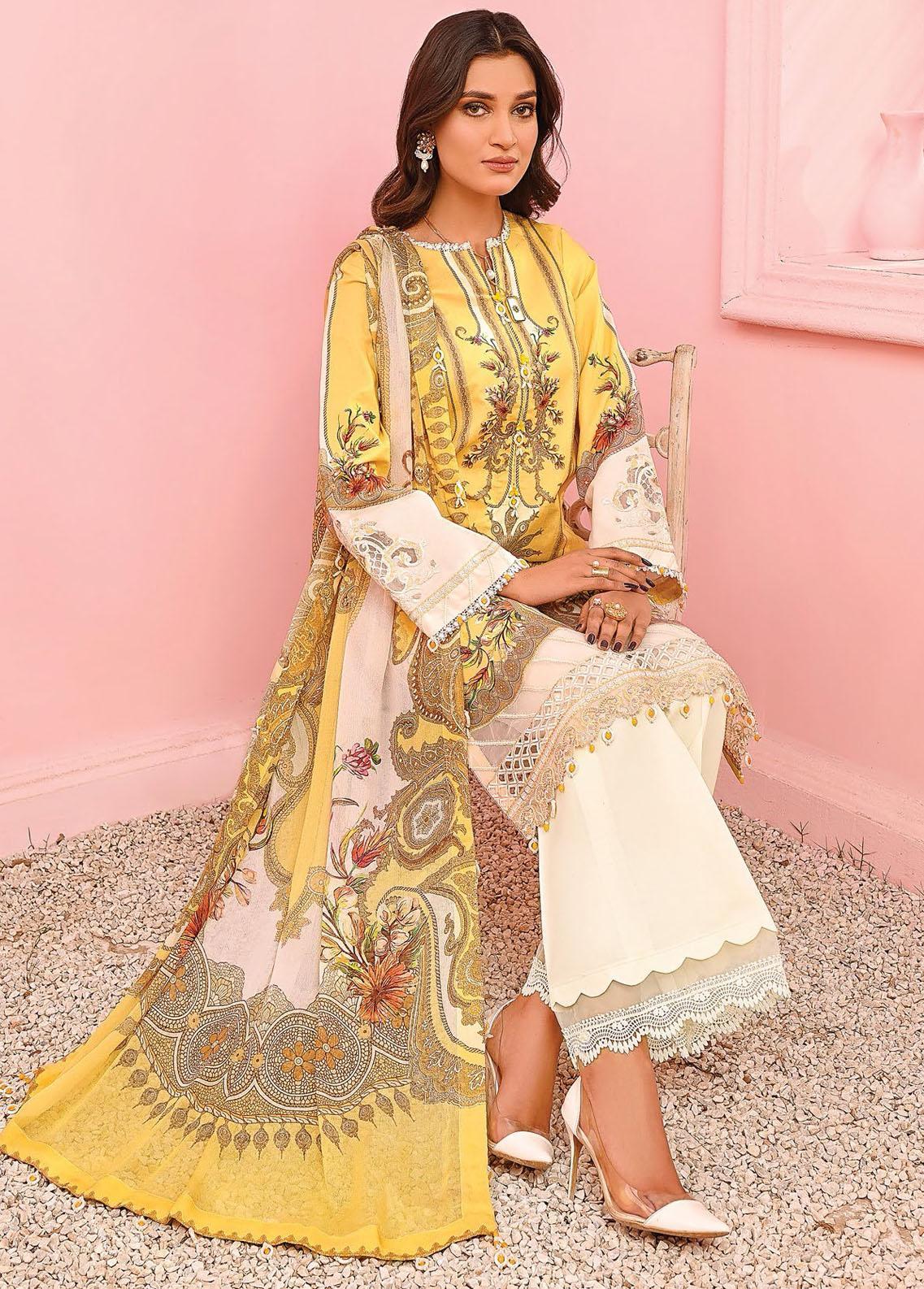 Viva Prints by Anaya Printed Lawn Suits Unstitched 3 Piece VP23-09 Surana - Summer Collection Brand Mafia by Zonash