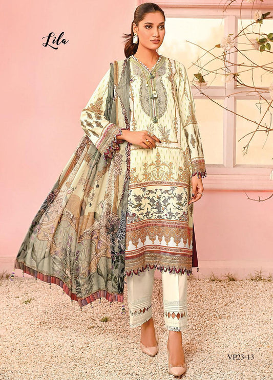 Viva Prints by Anaya Printed Lawn Suits Unstitched 3 Piece VP23-13 Lila - Summer Collection Brand Mafia by Zonash