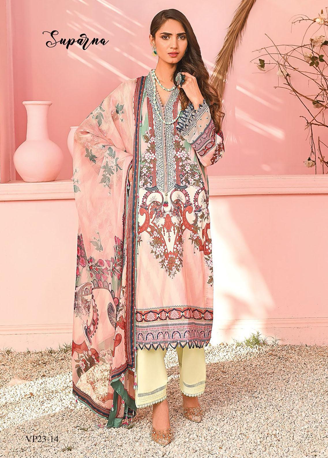 Viva Prints by Anaya Printed Lawn Suits Unstitched 3 Piece VP23-14 Suparna - Summer Collection Brand Mafia by Zonash