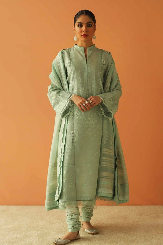 Zara Shahjahan Unstitched Embroidered Lawn 3 Piece Suit D23-13B Brand Mafia by Zonash